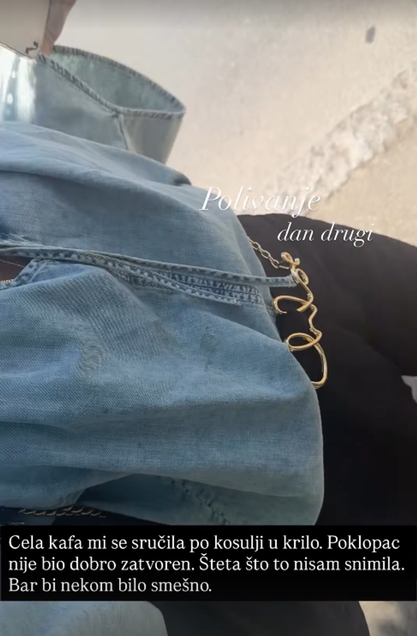 Aleksandra Jeftanović se polila kafom