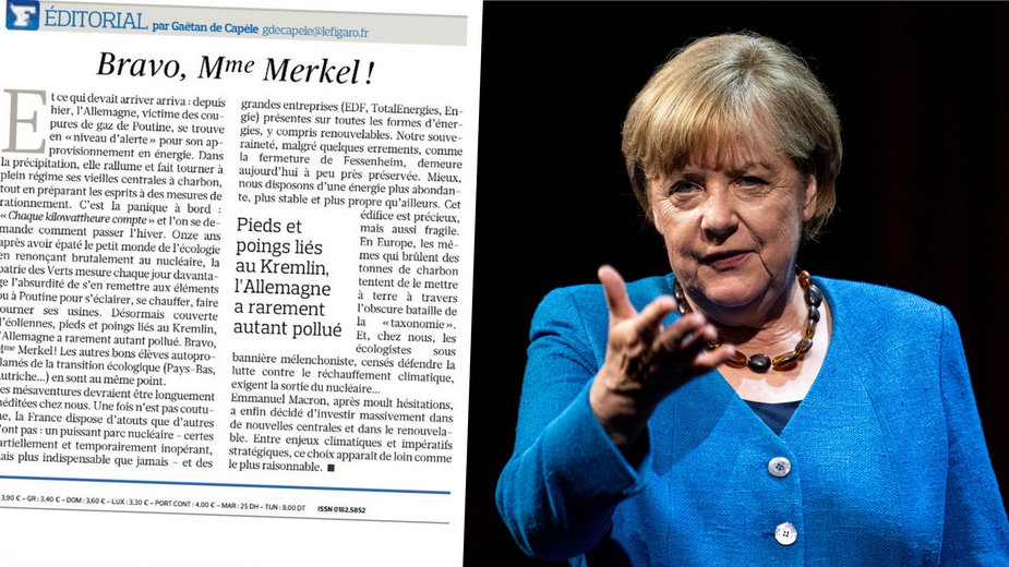 Francuska prasa uderza w byłą kanclerz Niemiec Angelę Merkel (fot.). "Uzależniła Niemcy od Kremla"