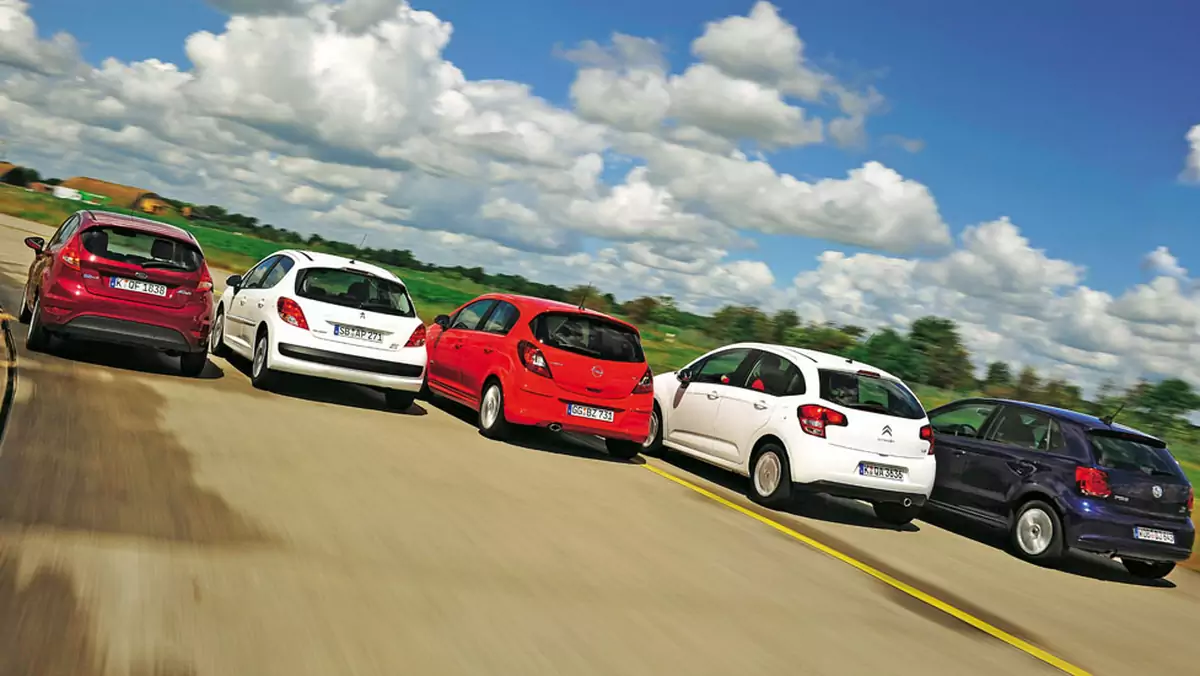 Maluchy, które nie zrujnują budżetu kierowcy: Opel Corsa kontra Peugeot 207, VW Polo, Citroen C3 i Ford Fiesta
