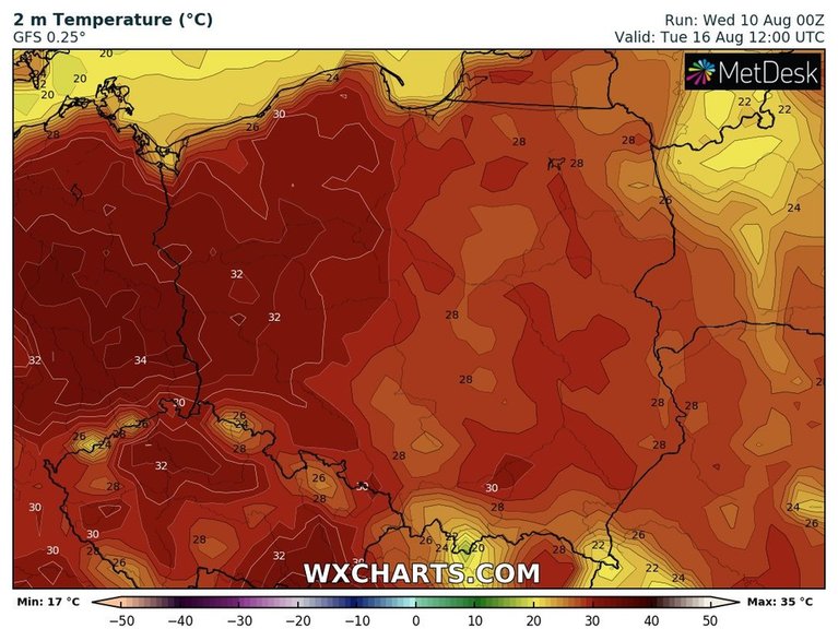 Miejscami, zwłaszcza na zachodzie, zrobi się upalnie.