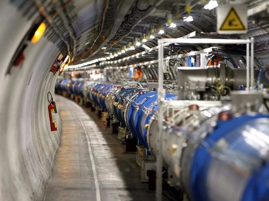 A general view of the Large Hadron Collider (LHC) experiment is seen during a media visit at the Organization for Nuclear Research (CERN) in the French village of Saint-Genis-Pouilly near Geneva in Switzerland