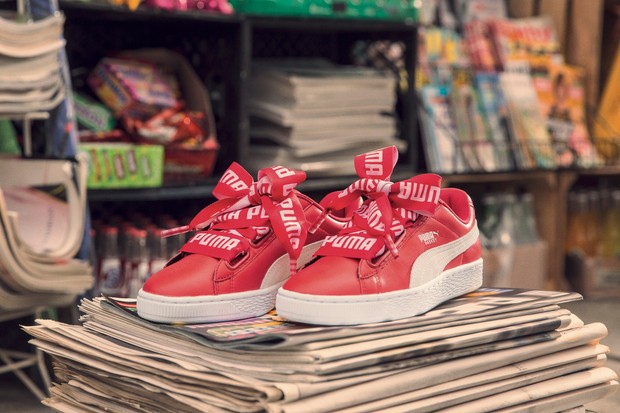 puma basket heart czerwone puma basket heart czerwone