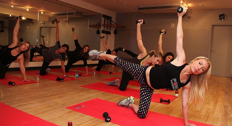 Tracy Anderson leading a workout session. Donald Bowers/Getty Images