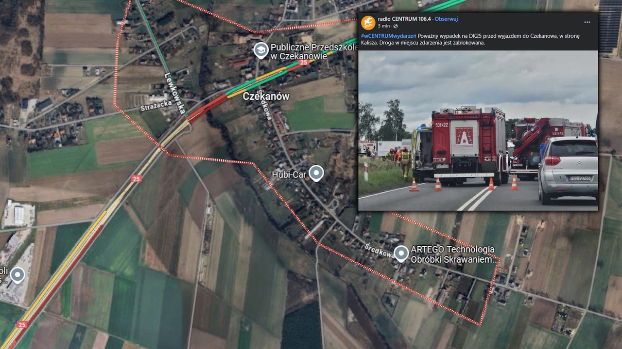 Czołowe zderzenie busa z osobówką. Dwie osoby nie żyją