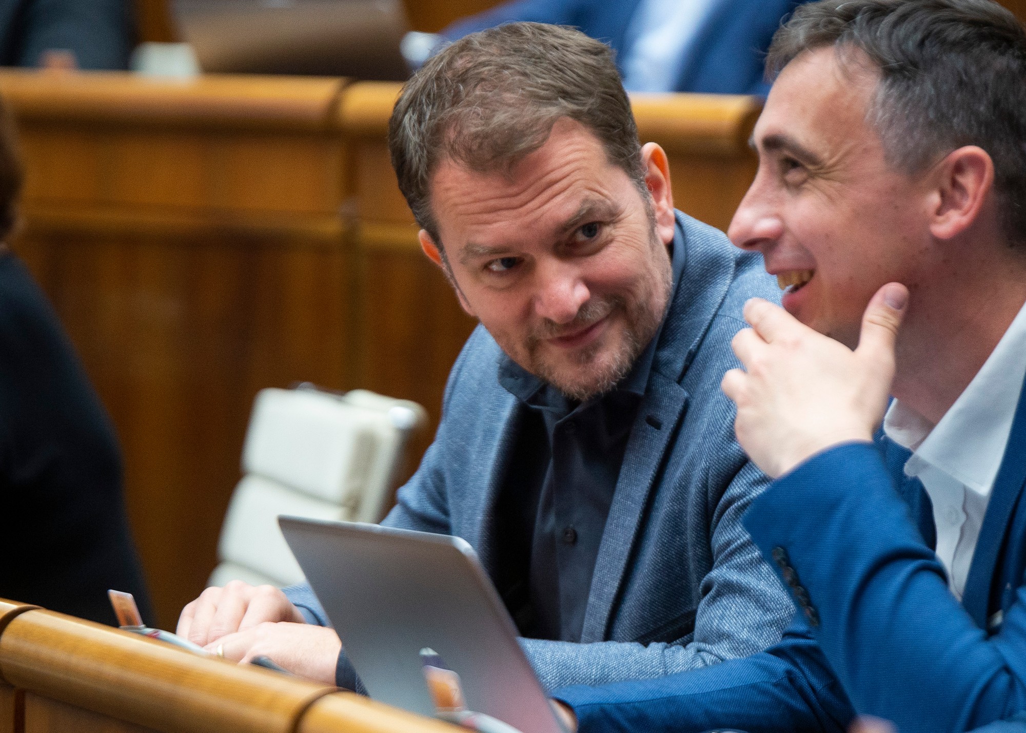 Igor Matovič a vpravo Ján Marosz.