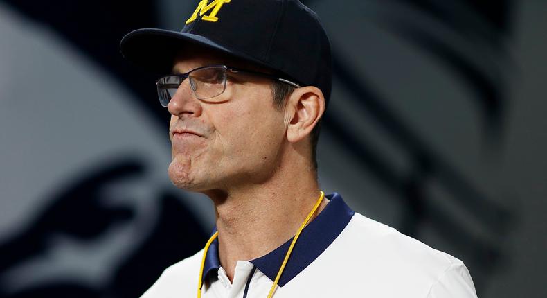 Michigan Wolverines head coach Jim Harbaugh.Michael Reaves/Getty Images