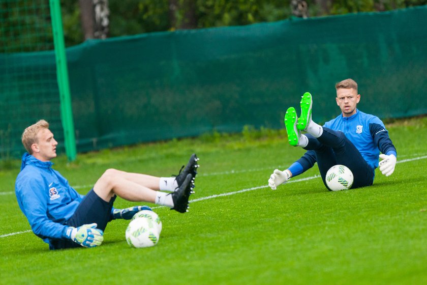 Pilka nozna. Ekstraklasa. Trening. Lech Poznan. 