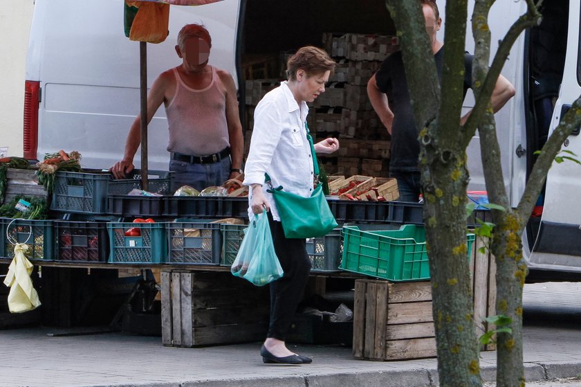 Agnieszka Kotulanka na zakupach