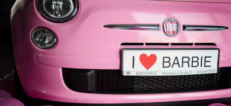 Fiat 500 w stylu Barbie