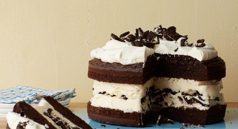 How to make ice cream cake at home