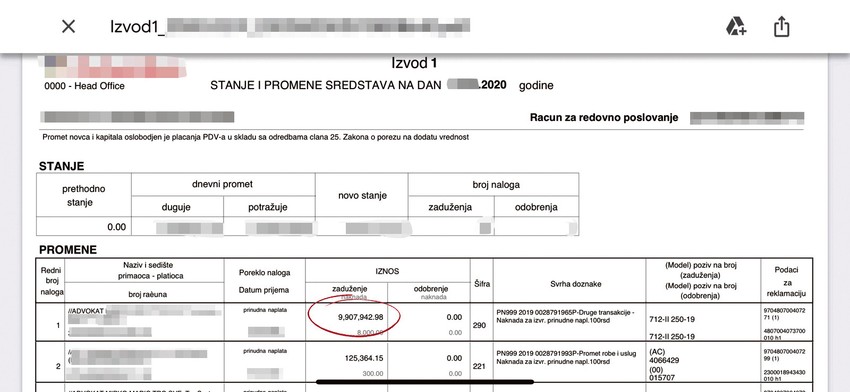 Investitor je vratio Jasniću sumu od 80.000 evra uplatom na račun njegovog advokata