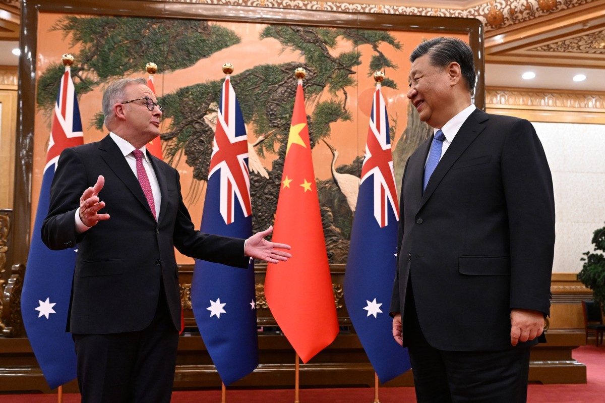 Anthony Albanese i Xi Jinping