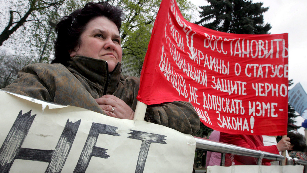 UKRAINA CZARNOBYL PROTEST