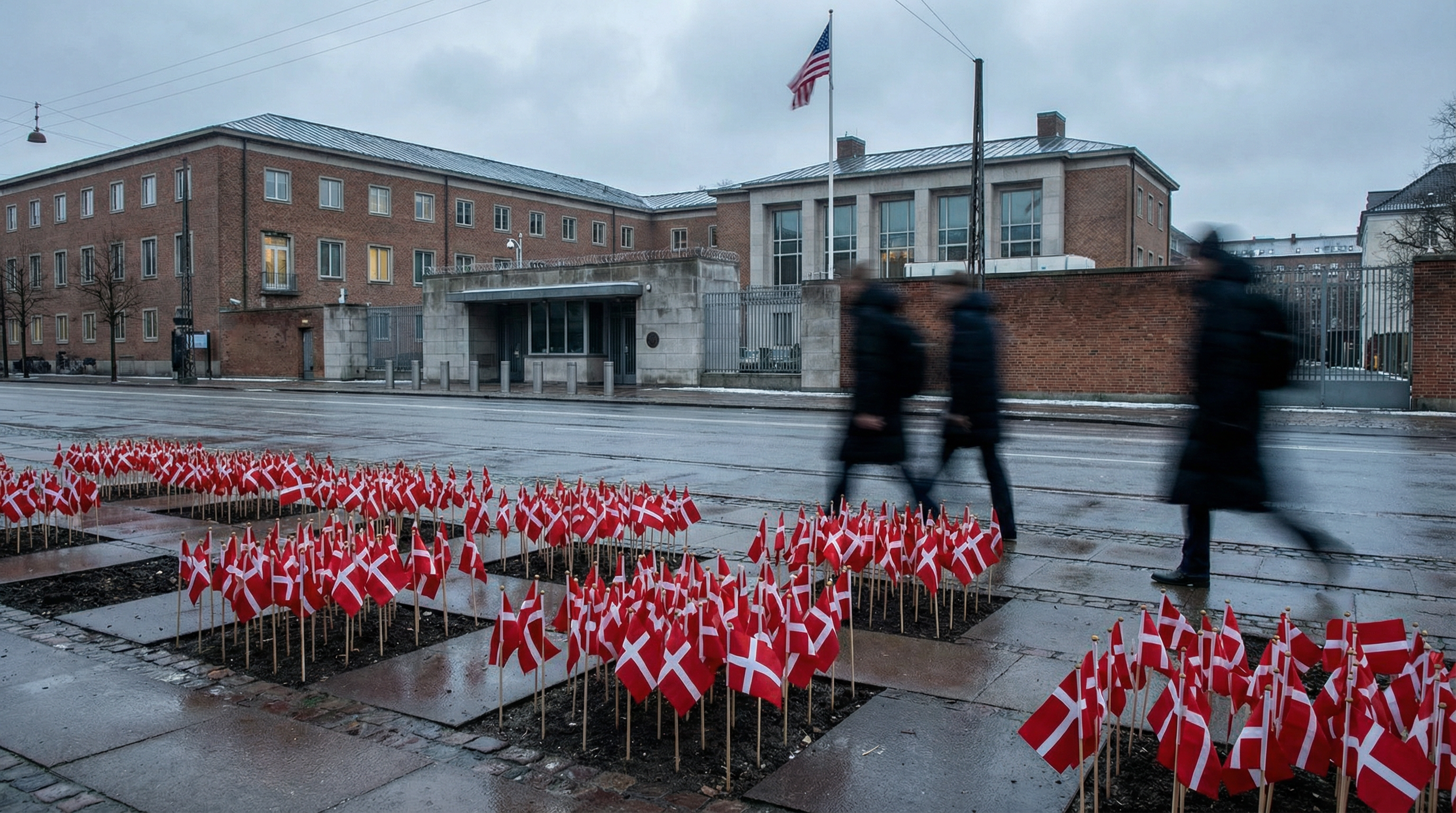 44 drapeaux danois retirés par l'ambassade US déclenchent l'indignation