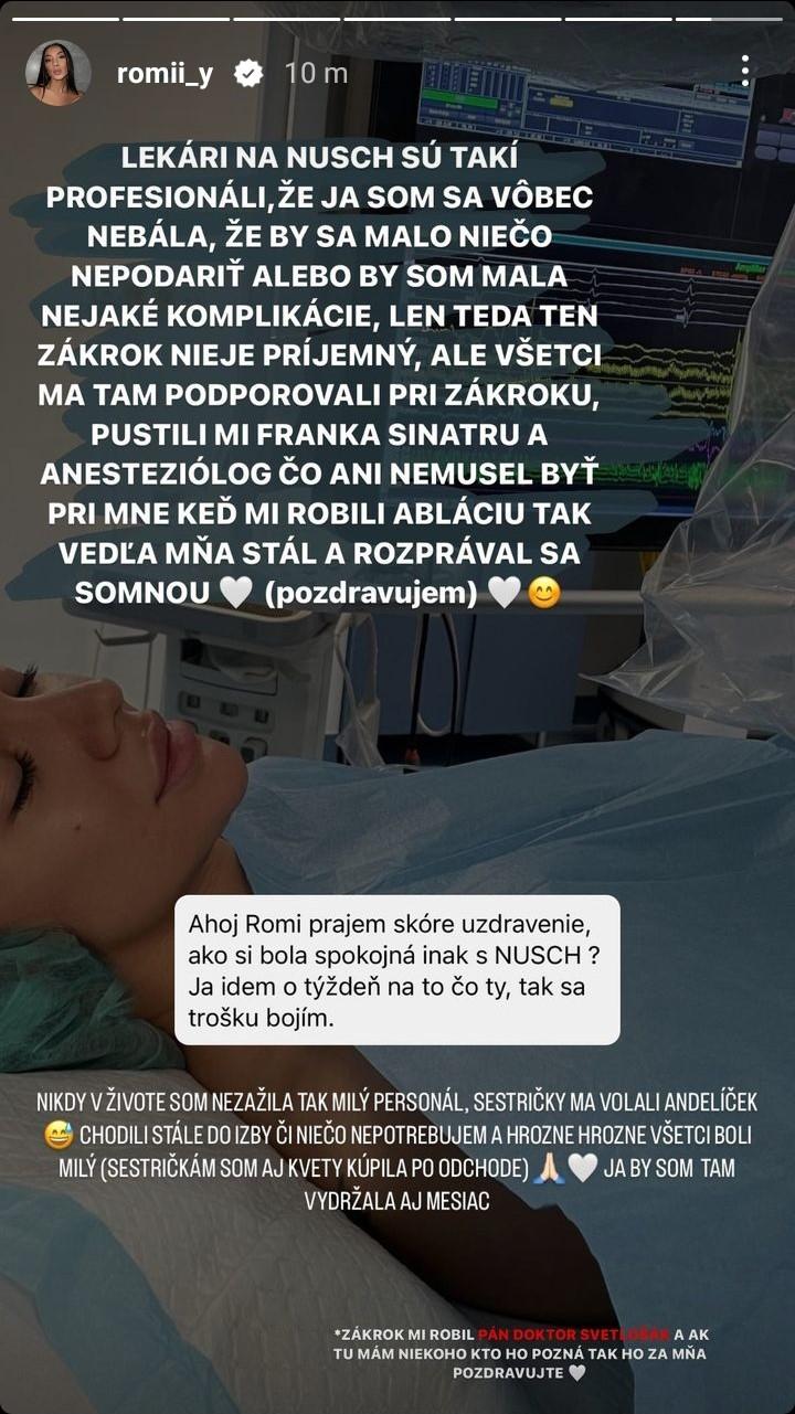 Romana Košťálová krátko po operácii srdca.