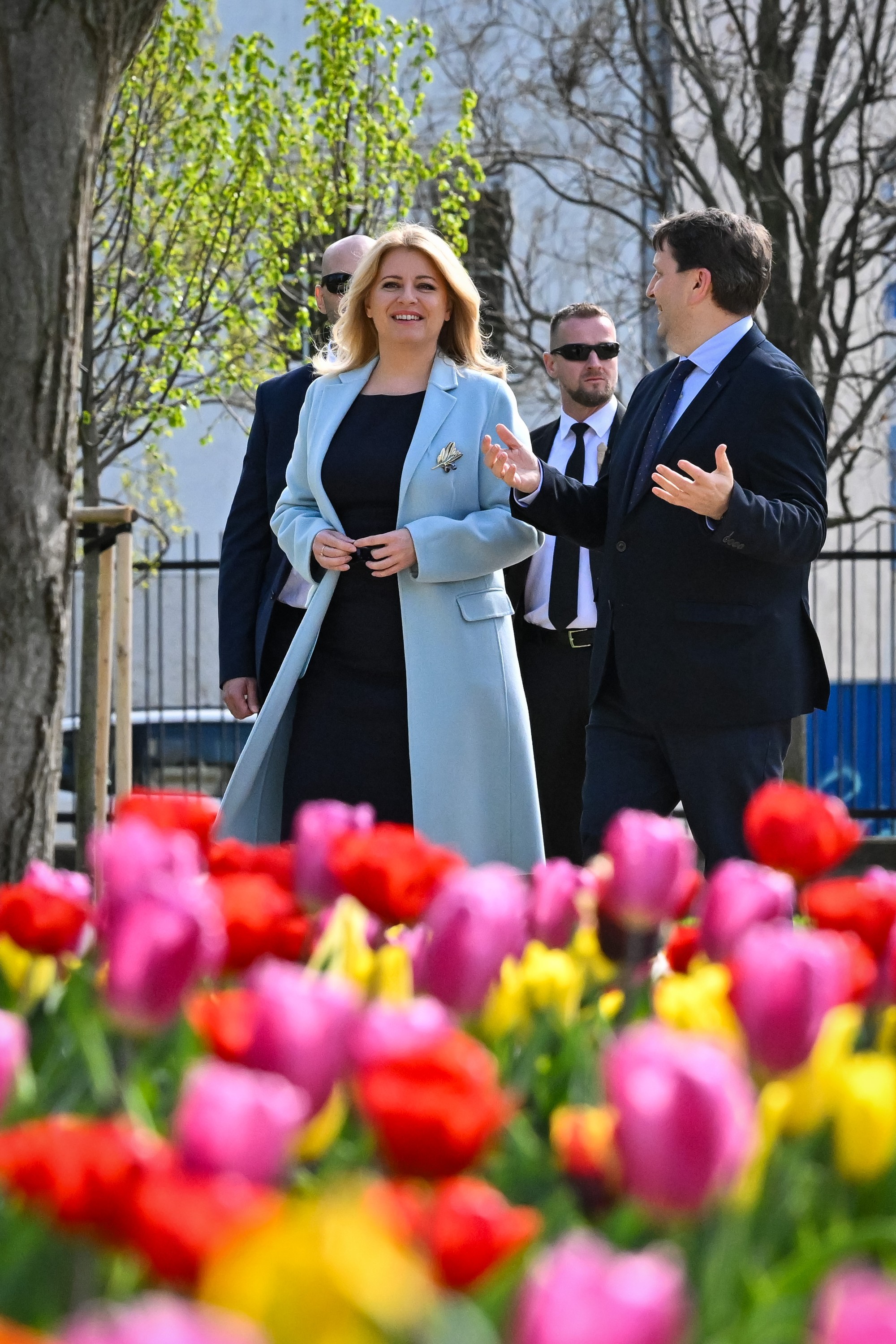 Prezidentka SR Zuzana Čaputová a starosta mestskej časti Bratislava - Staré Mesto Matej Vagač.