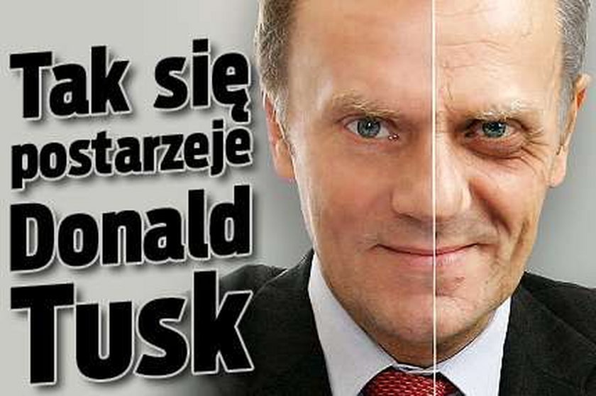 Tak się postarzeje Tusk za cztery lata! FOTO