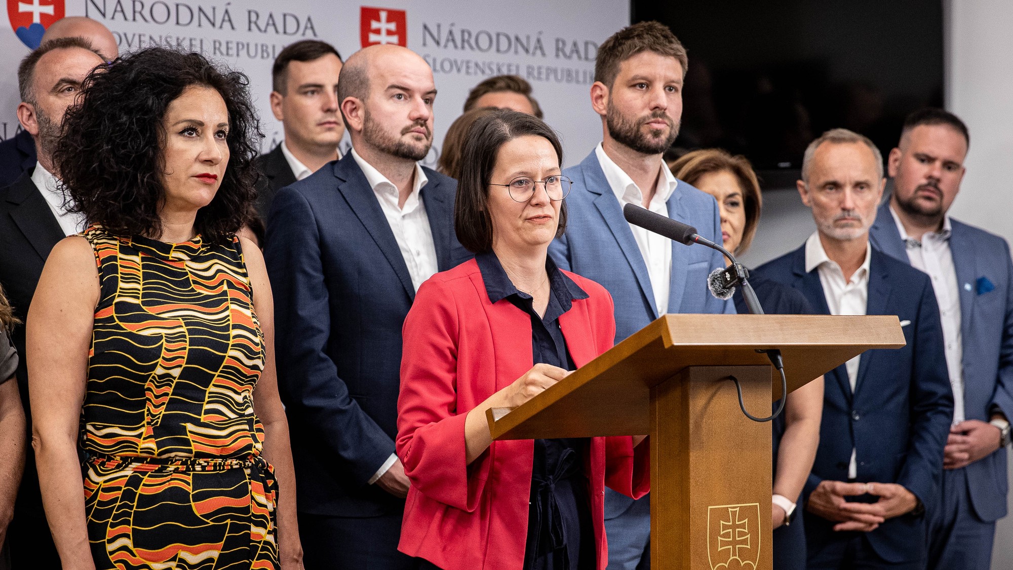 Tlačová konferencia strany Progresívne Slovensko 20. 8. 2024