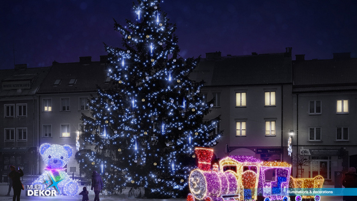 Wiemy, jak będą wyglądały łomżyńskie dekoracje świąteczne. Już przed Mikołajkami na Rynku Starym stanie świąteczny pociąg, czyli iluminowana dekoracja, która będzie ozdabiała miasto przez cały okres świąteczny.