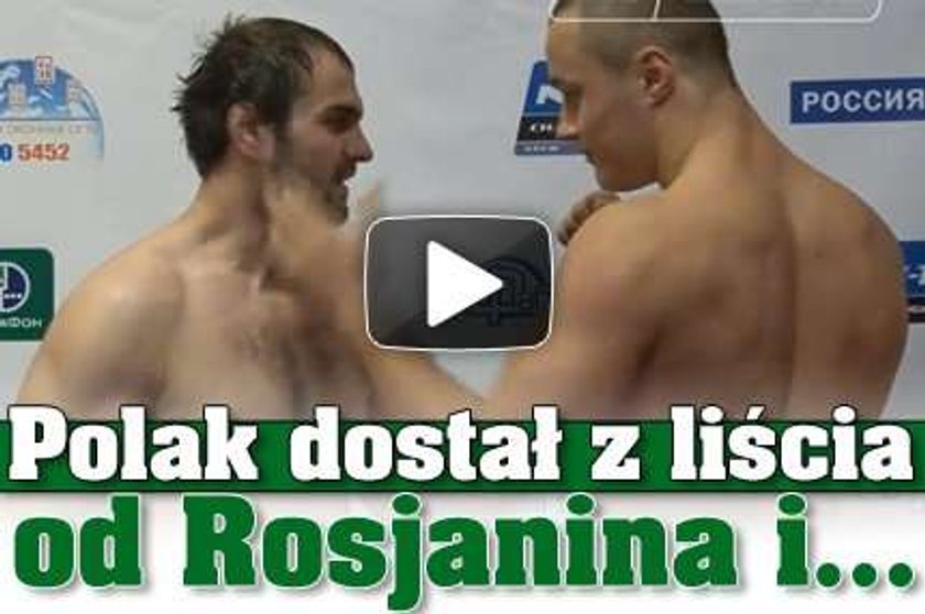 Polak dostał z liścia od Rosjanina i... FILM