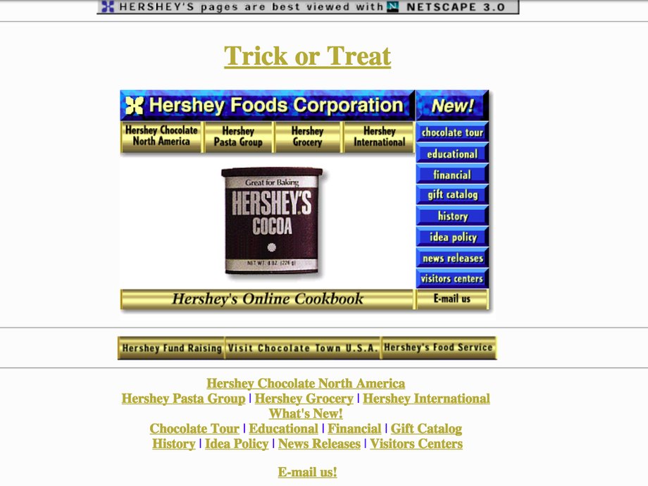 Hershey's: November 5, 1996