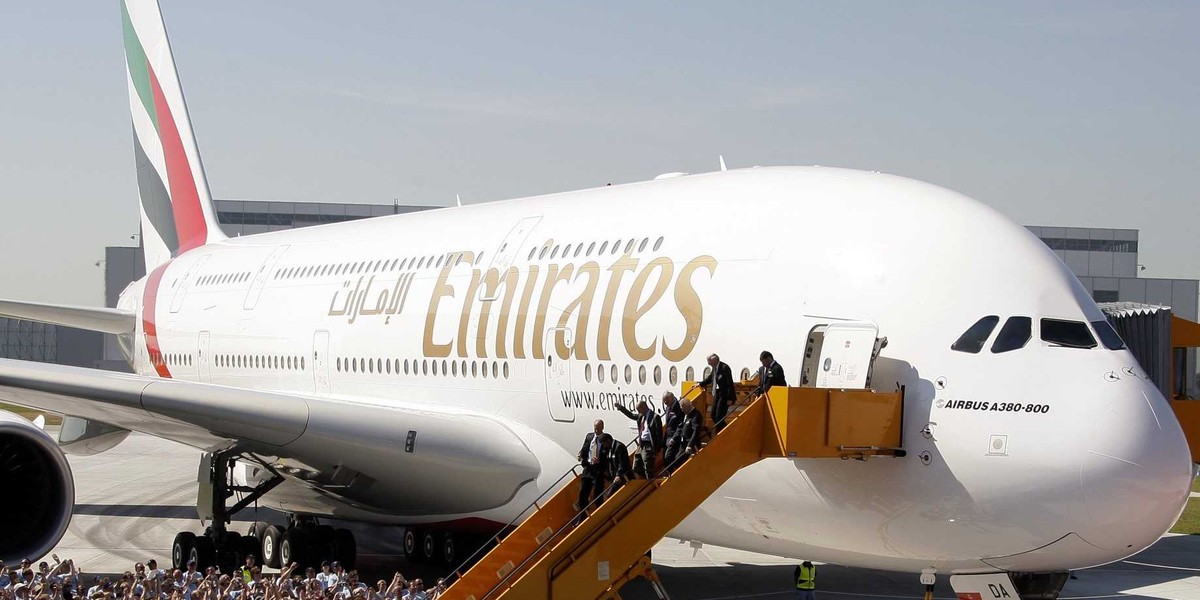 Emirates Airbus A380.