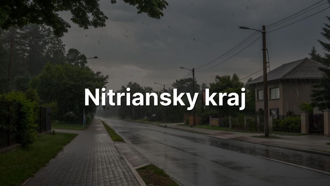Aktu lne Po asie Pre Nitriansky Kraj Dnes 09 09 2025 Azet Po asie