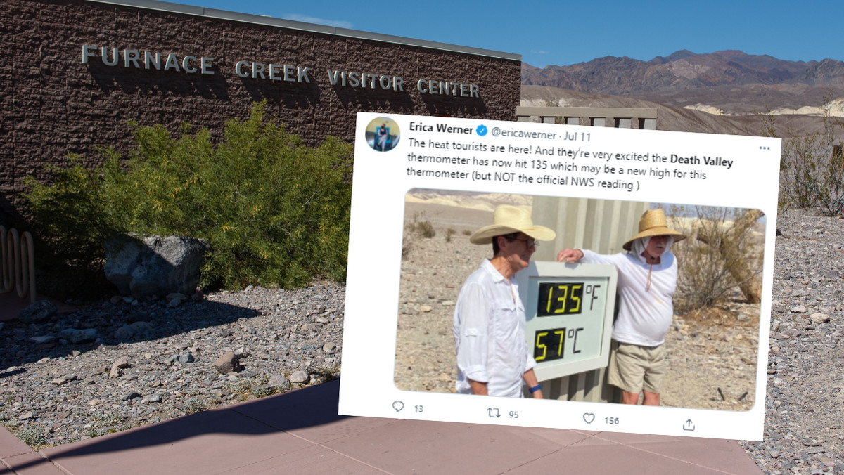Dolina Śmierci. Rekordowe temperatury przyciągają turystów