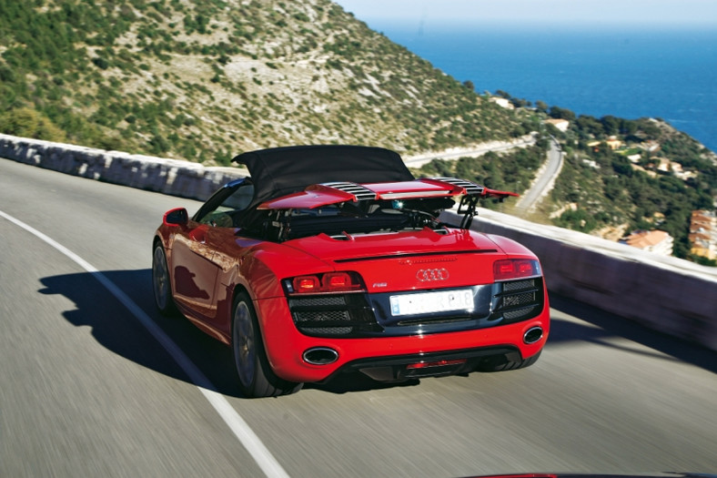 Audi R8 Spyder: 10 w skali Beauforta