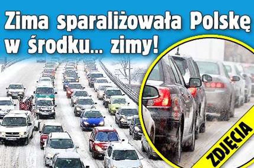 Zima sparaliżowała Polskę w środku... zimy! ZDJĘCIA 