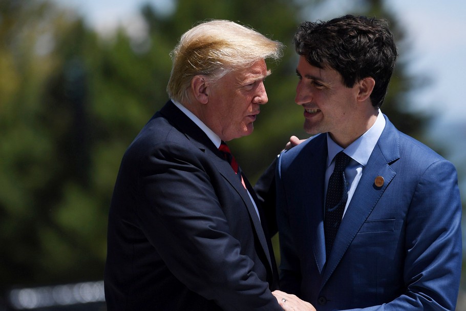 Prezydent USA Donald Trump i premier Kanady Justin Trudeau (zdjęcie ilustracyjne)