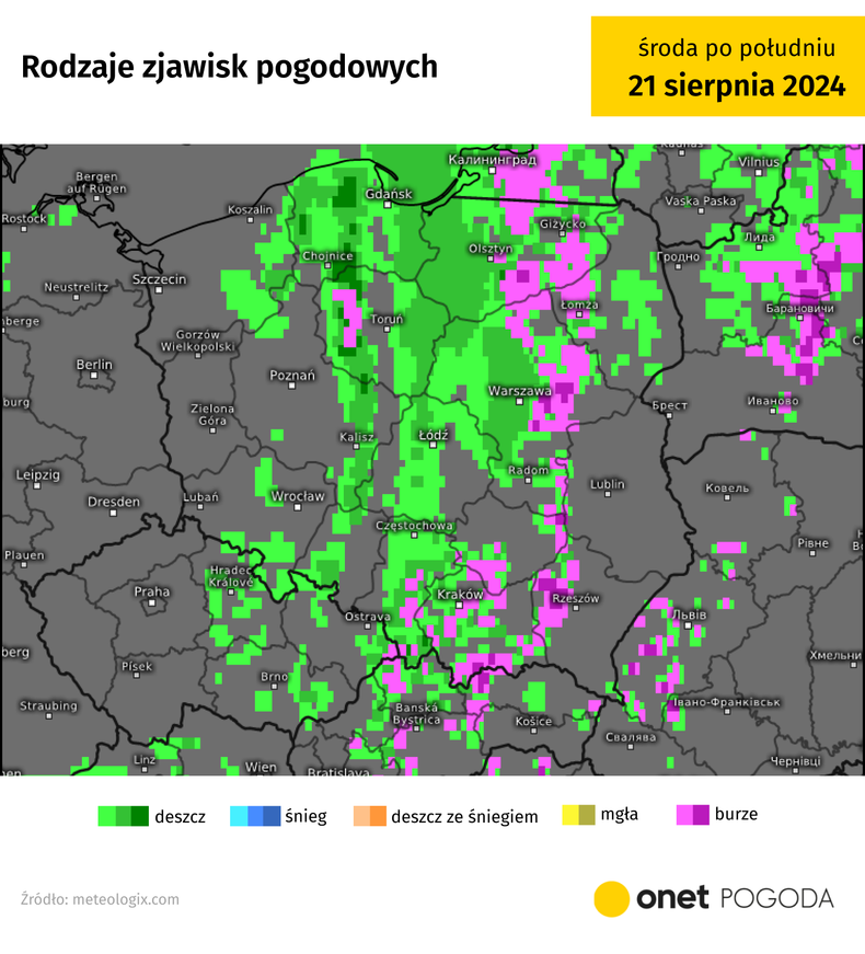 Środa będzie kolejnym burzowym dniem