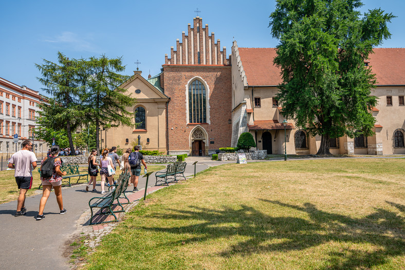 Kraków, widok na Kościół św. Franciszka z Asyżu