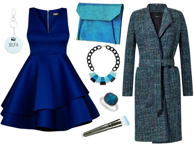 Sukienka - Mosquito/mosquito.pl, torebka - Antbag by Ania/antbags.pl, płaszcz - Hera Moda Studio/hera.com.pl, breloczek - Top Shop, pierścionek - Top Shop, naszyjnik - Top Shop