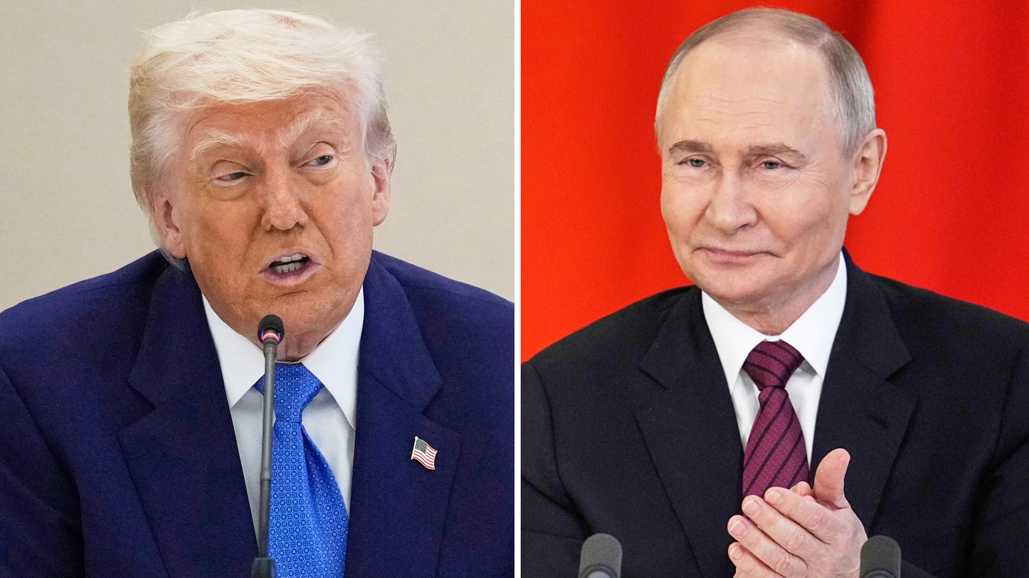 Donald Trump a Vladimir Putin
