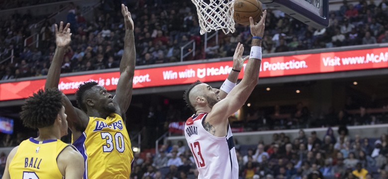 Liga NBA: Osiem punktów Gortata. Wizards wygrali z Lakers