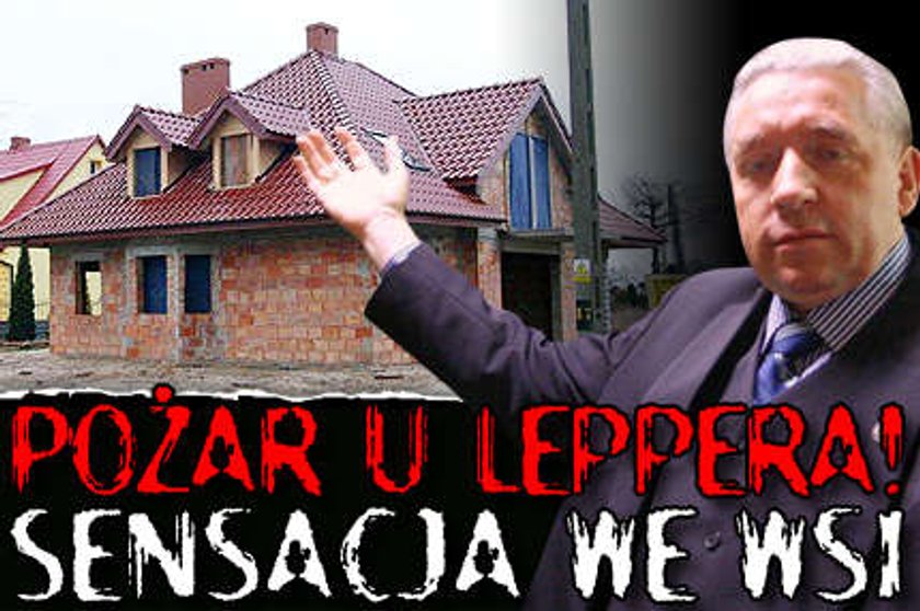 Pożar u Leppera! Sensacja we wsi