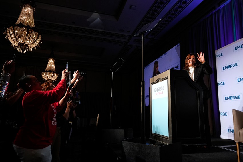 Harisova je govor održala pred publikom u svom rodnom kraju, u oblasti San Franciska