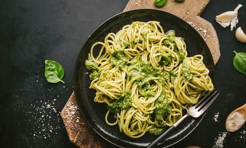 Makaron z pesto bazyliowym