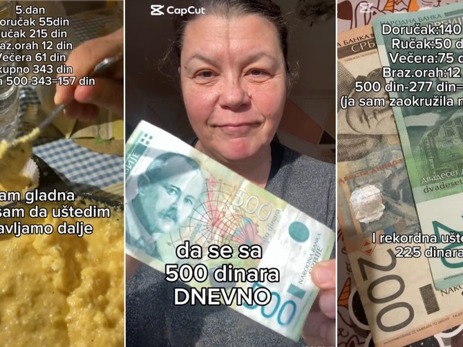 Marija Stanković u izazovu "Hranim se zdravo za 500 dinara dnevno"