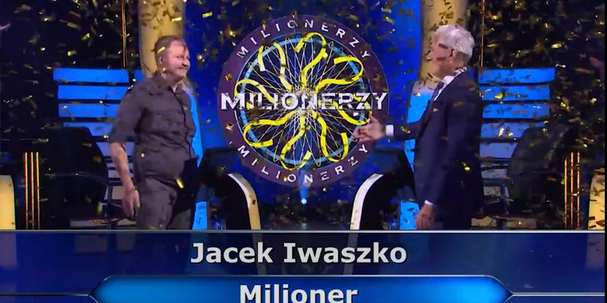 Jacek Iwaszko 23 września został milionerem. 