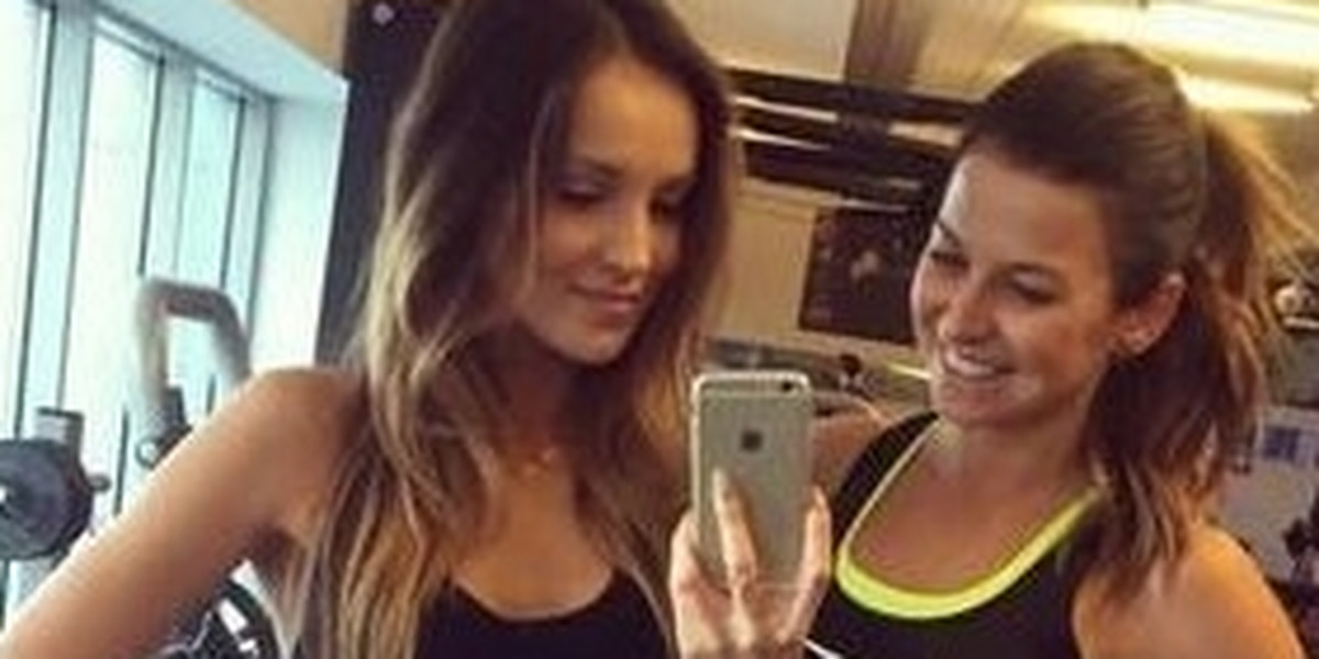 Anna Lewandowska i Marina Łuczenko ćwiczyły razem na siłowni! Zdjęcia