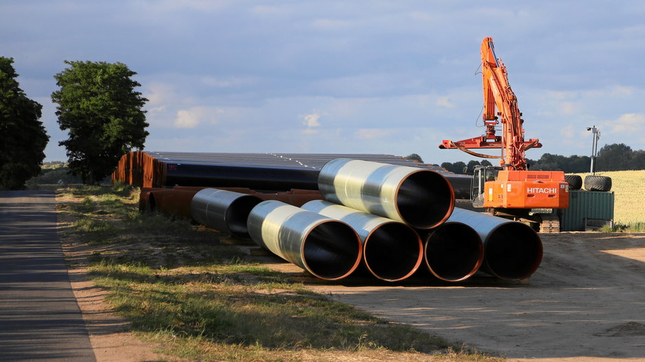 Niemcy, okolice Pasewalk. Budowa gazociągu EUGAL, przedłużenia Nord Stream 2