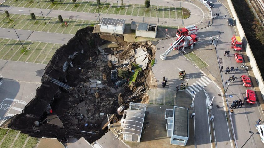 Gigantyczny krater w Neapolu. Pod szpitalem zapadła się ziemia