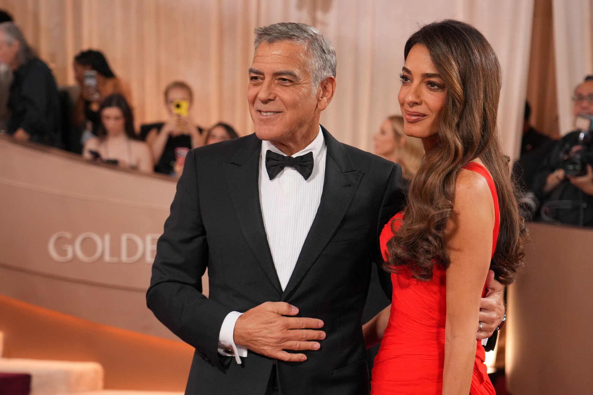 Odovzdávanie Zlatých glóbusov: George Clooney a Amal Clooney.