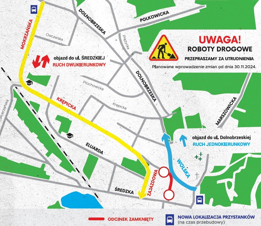 Mama objazdu od 30 listopada