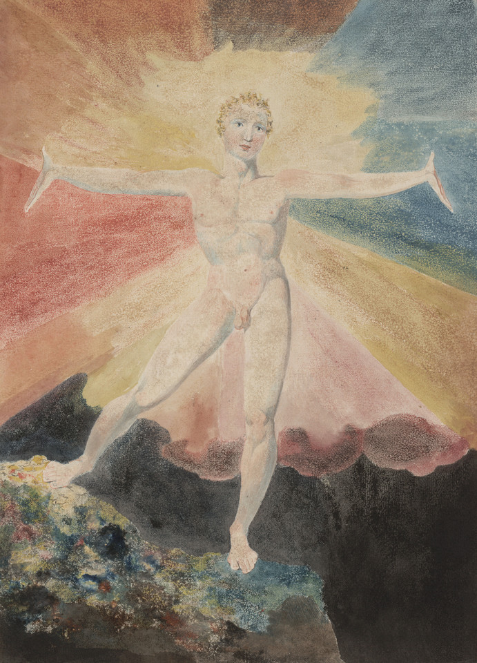 William Blake, "Albion Rose" (ok. 1793 r.)