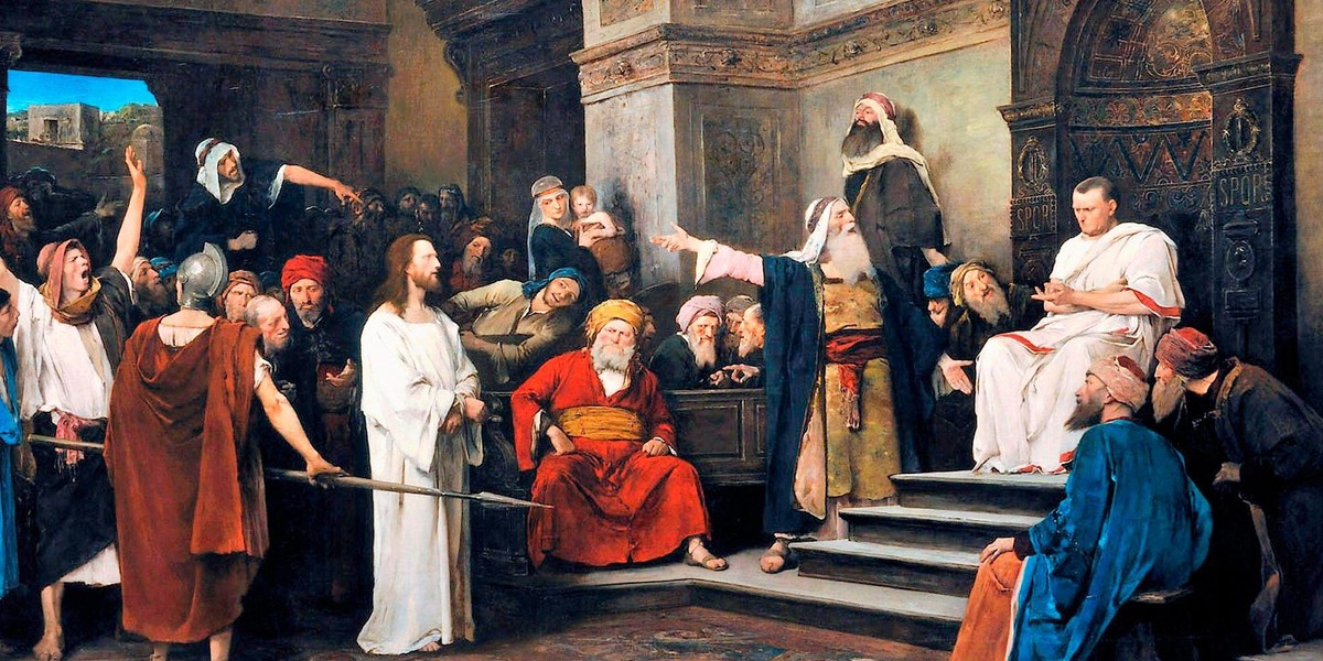 Christ in front of Pilate - Mihaly Munkacsy, 1881