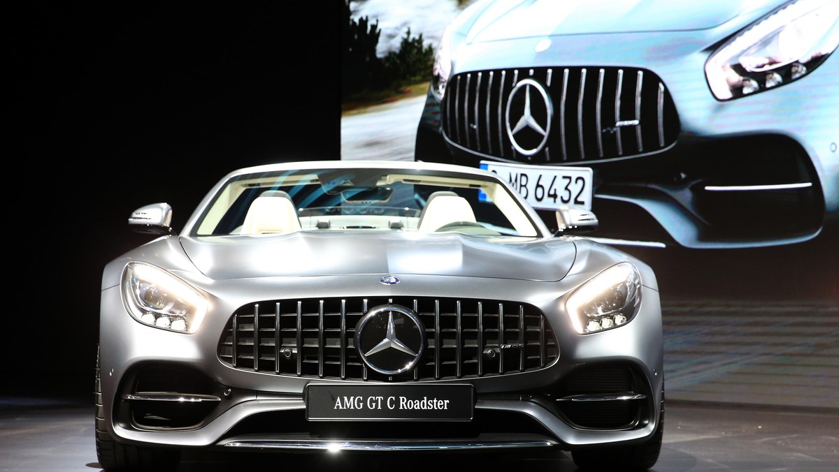 Mercedes introduces the 2017 AMG GT C Roadster at the 2016 Los Angeles Auto Show in Los Angeles