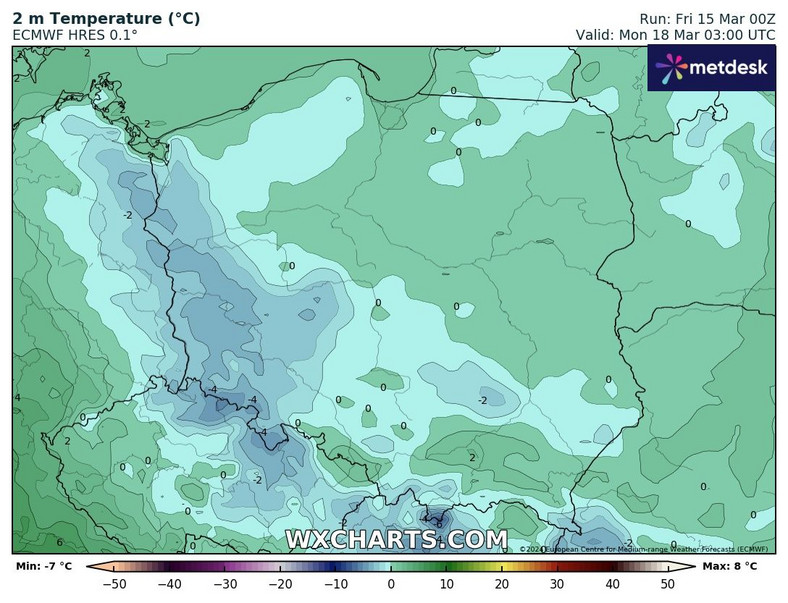 W nocy z niedzieli na poniedziałek chwyci mróz